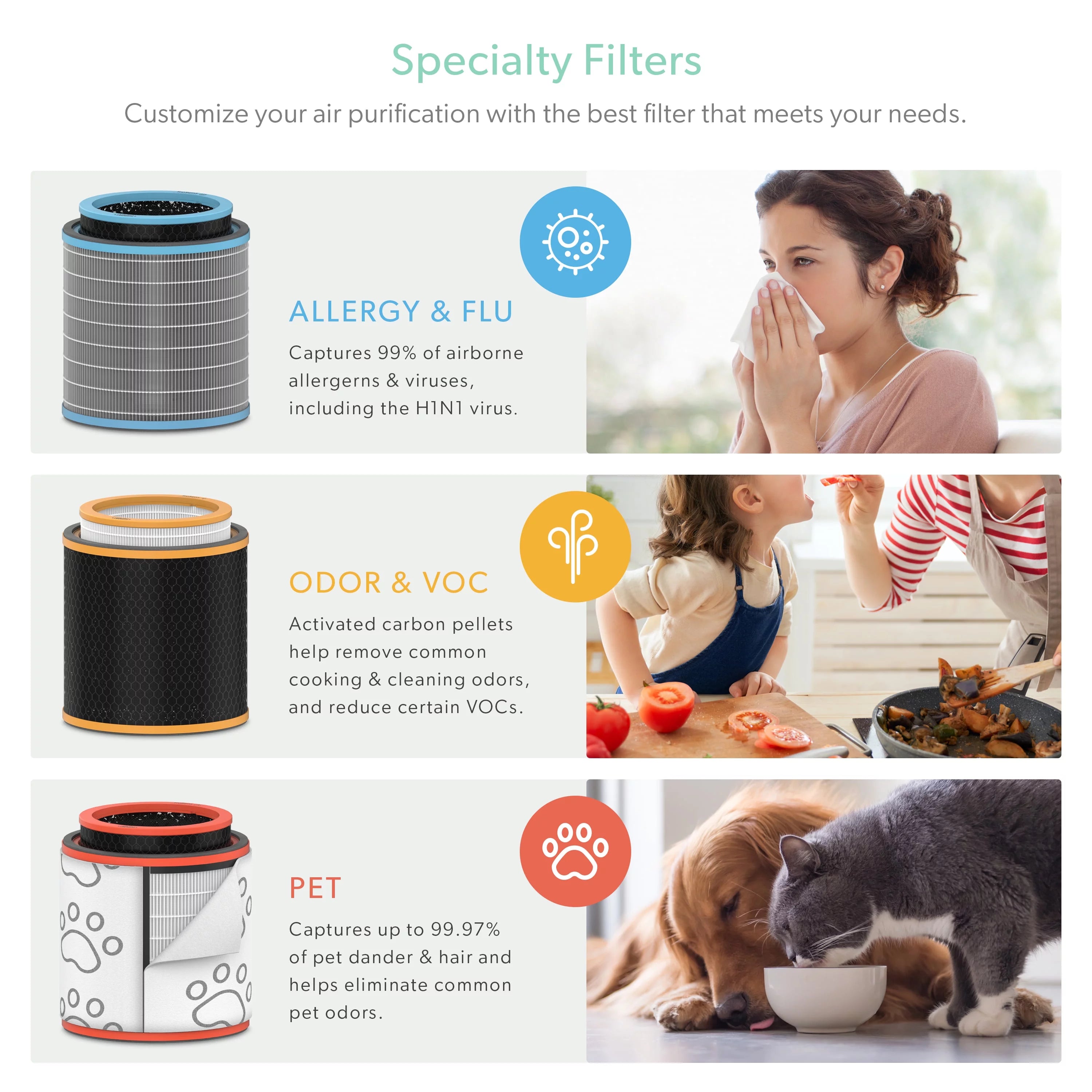 Air Purifier with Air Quality Monitor F16464