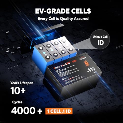 12V 100Ah LiFePO4 Battery Group 31 with Built-in 100A BMS N133