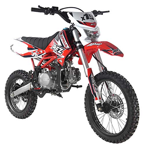 125cc Gas Dirt Pitbike with Headlight, Black X589006