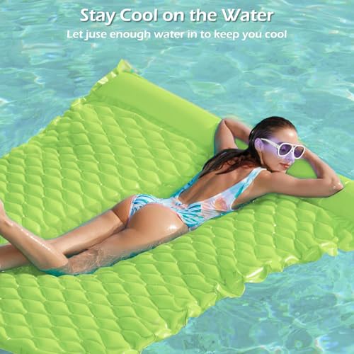 Giant Inflatable Floating Water Mat for Pool Lake Beach H3699