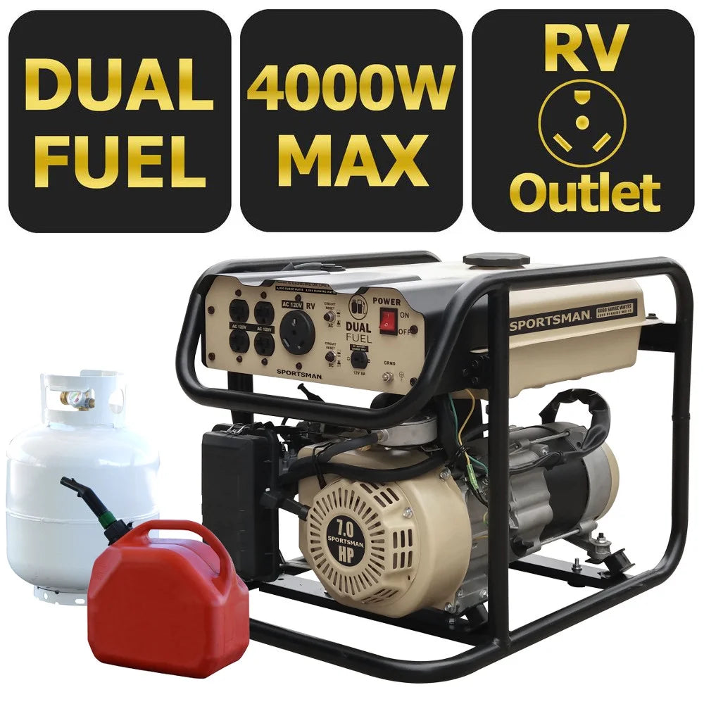 4000 Watt Dual Fuel Generator Y293