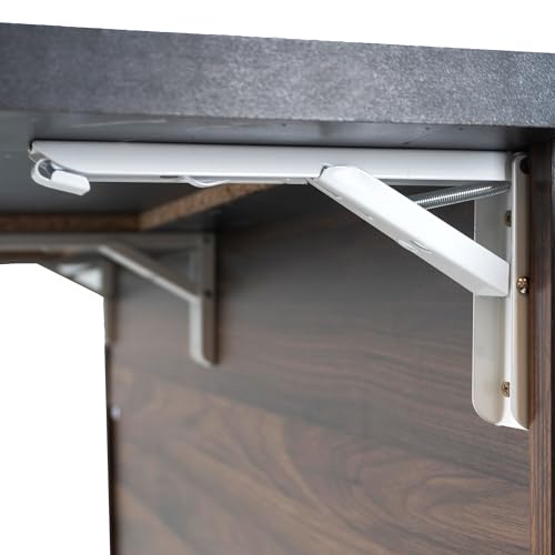 Farmhouse Kitchen Island with Drop Leaf, Barn Door and Wheels O34026