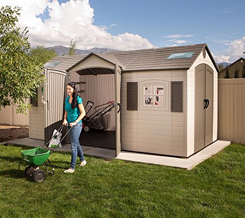 Outdoor Storage Shed, 15 x 8 ft, Dual Entry C46137