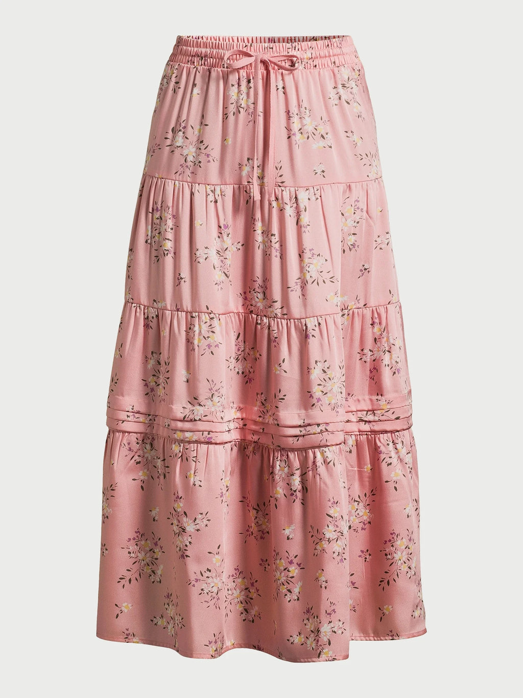 Women's Tiered Maxi Skirt with Elastic Waistband L719