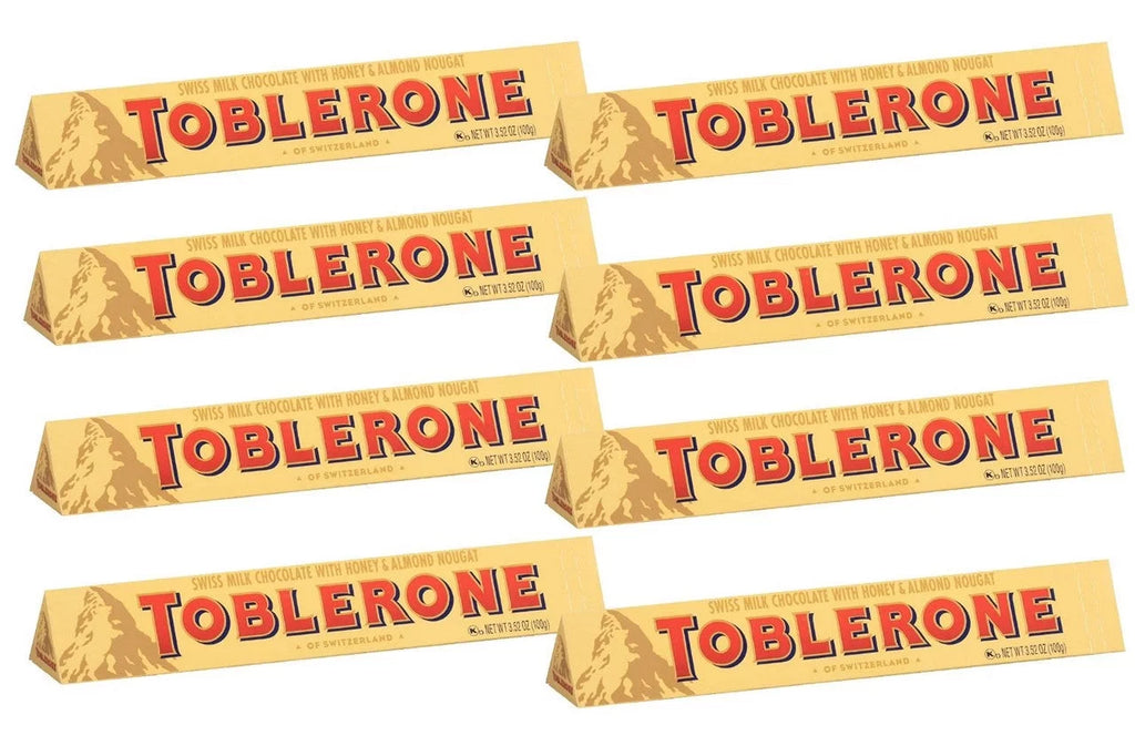 Swiss Milk Chocolate with Honey and Almond Nougat, 100g (Pack of 8) R279015