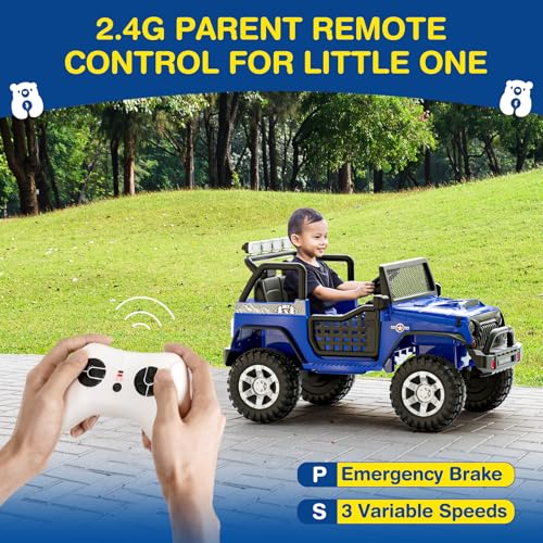 12V Kids Electric Ride On Car with Remote Control, 4-Wheel Suspension, Bluetooth Speaker P8629