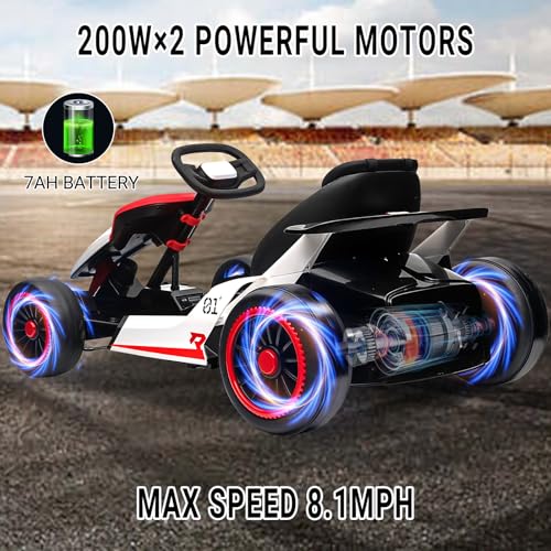 Electric Drift Kart for Kids, 24V, 2x200W Motor, Ages 6+ C51228