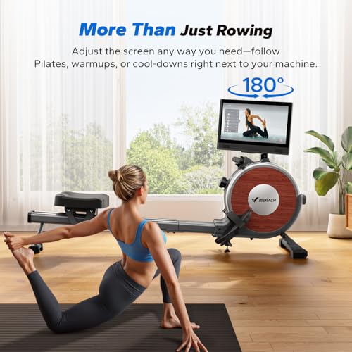 Magnetic Rowing Machine for Home, 16 Levels, Quiet Resistance, 350lbs Capacity D864861