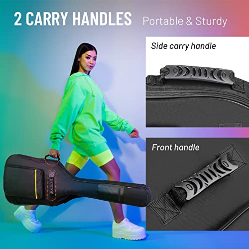 Electric Guitar Gig Bag 6mm Padding Backpack Soft Case Black Z99509
