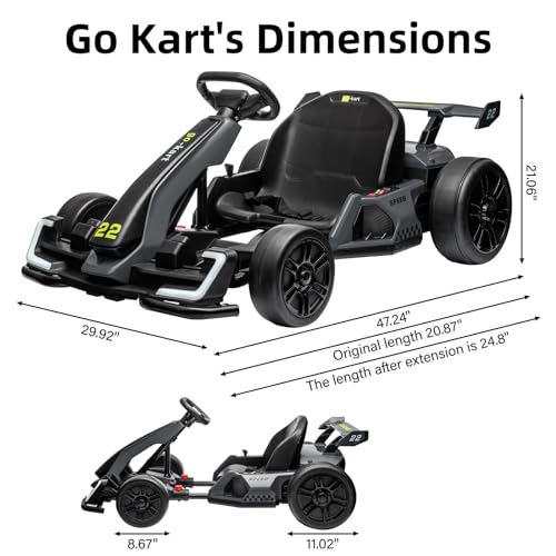 24V Electric Drift Go Kart for Kids with 300W Motor V722565