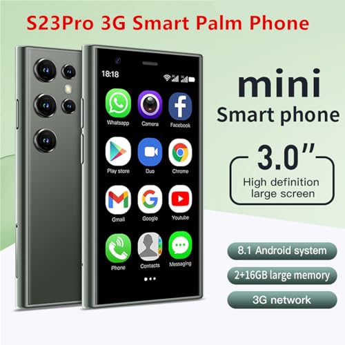 Mini Smartphone 3.0 Inch WiFi GPS Quad Core Android 8.1 Dual Sim HD Camera 2GB RAM 16GB ROM N523