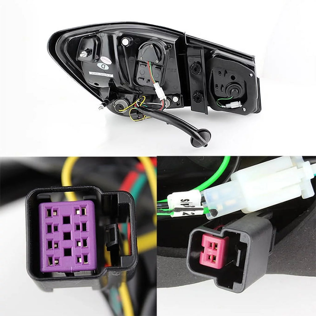 For 10-15 Chevy Cruze 16 Limited J300 Black Bezel LED Tail Lights 4pcs Set D39222