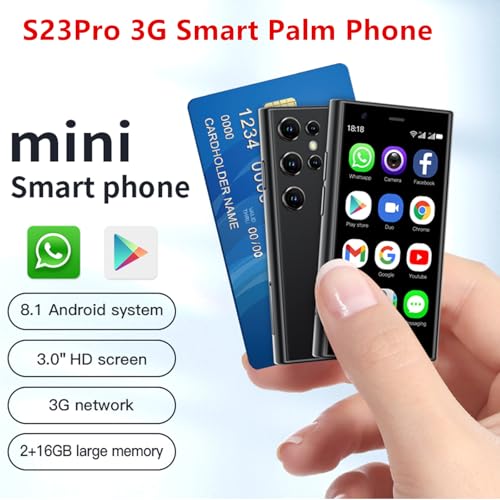 Mini Smartphone 3.0 Inch WiFi GPS Quad Core Android 8.1 Dual Sim HD Camera 2GB RAM 16GB ROM N523