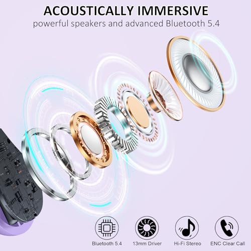 Wireless Earbuds Bluetooth 5.4 with Noise Cancelling Mic, IP7 Waterproof for Running Z469