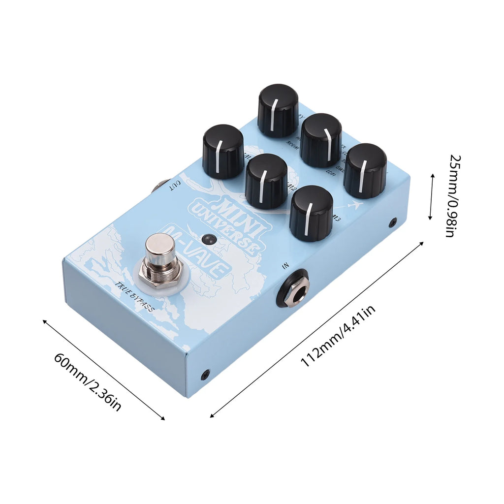Guitar Effect Pedal 9 Mode Reverb for Guitar Bass O106