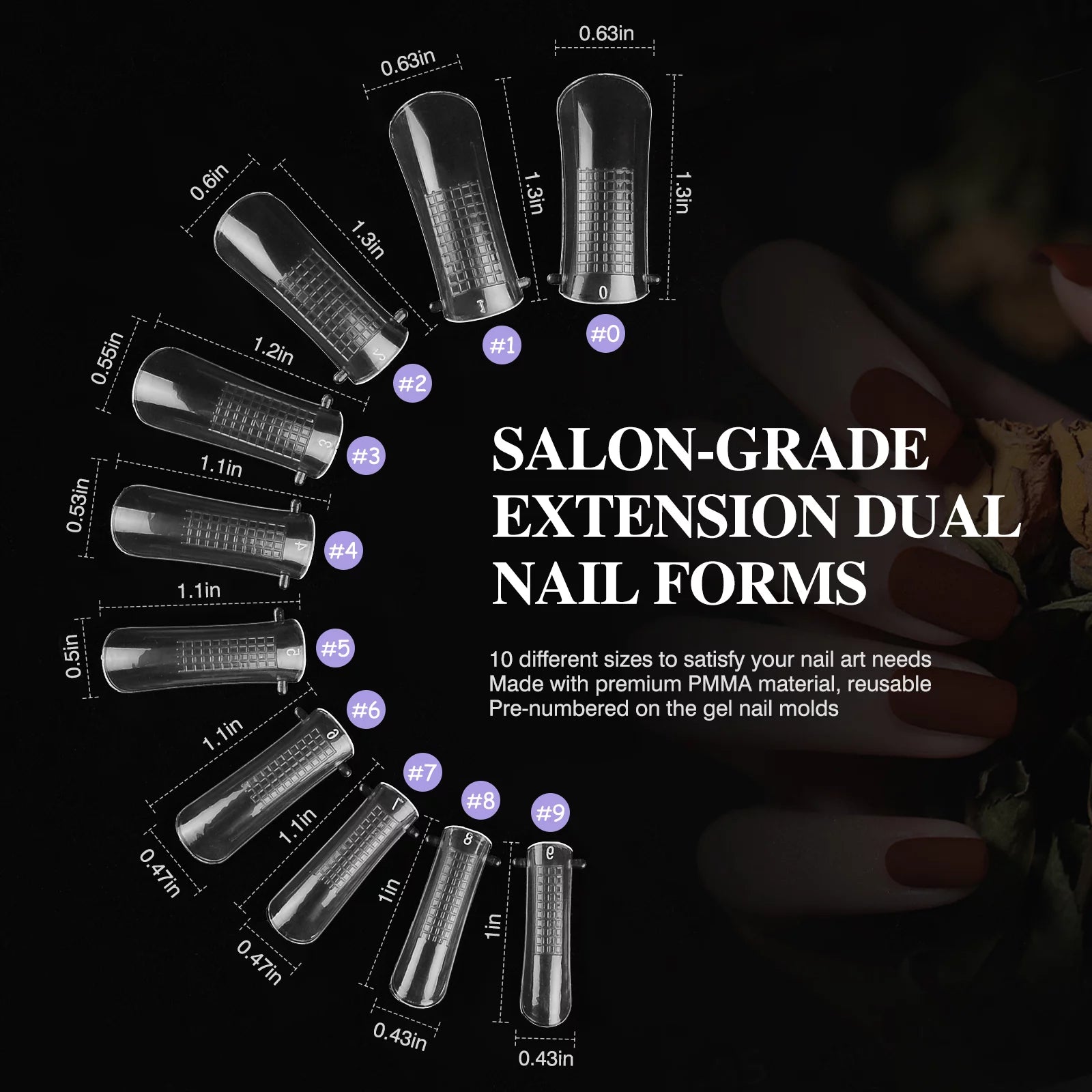 Poly Extension Gel Nail Kit with Nail Lamp, Base and Top Coat L85287