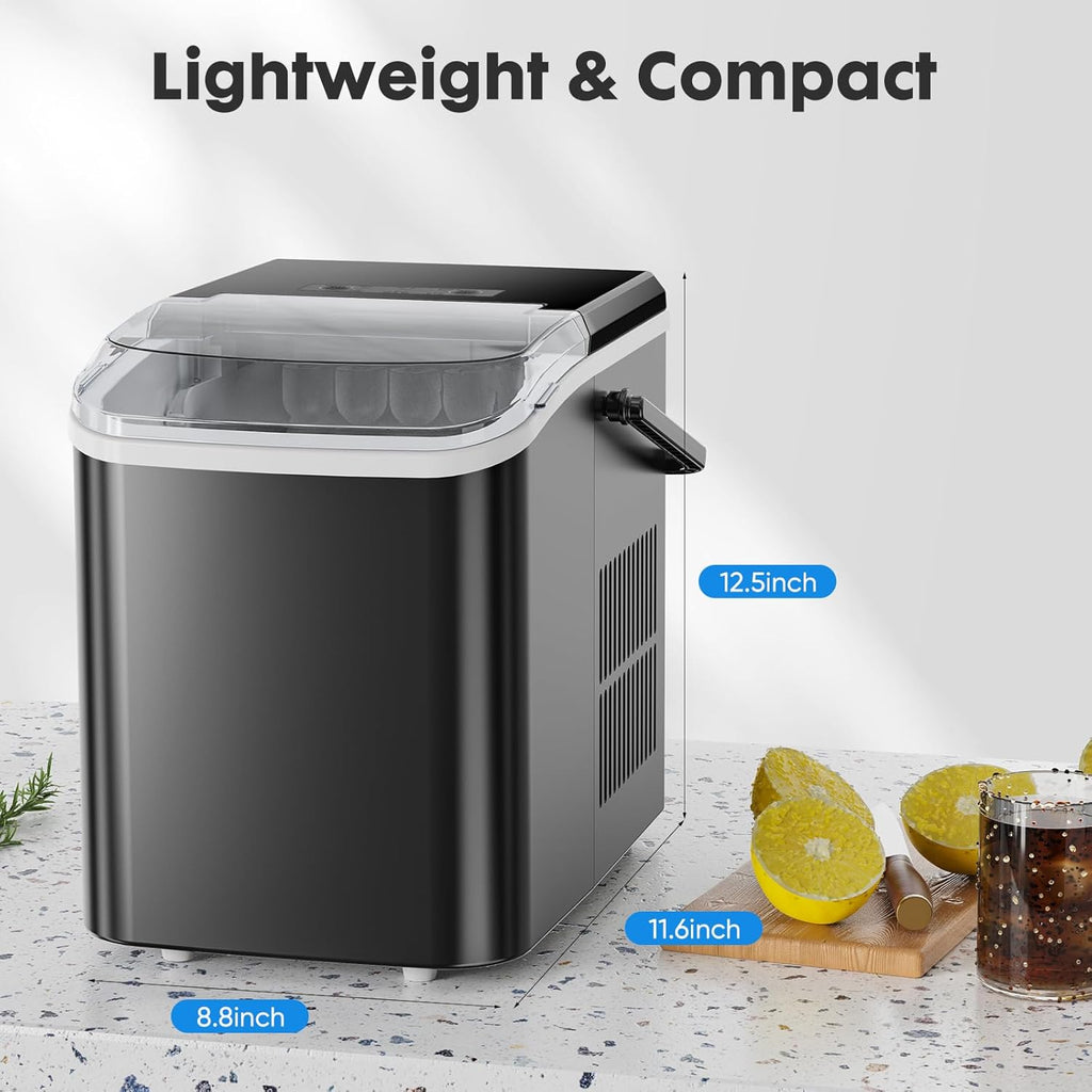 Ice Maker Countertop, Portable Mini Ice Machine, Self-Cleaning, 2 Ice Sizes R31547