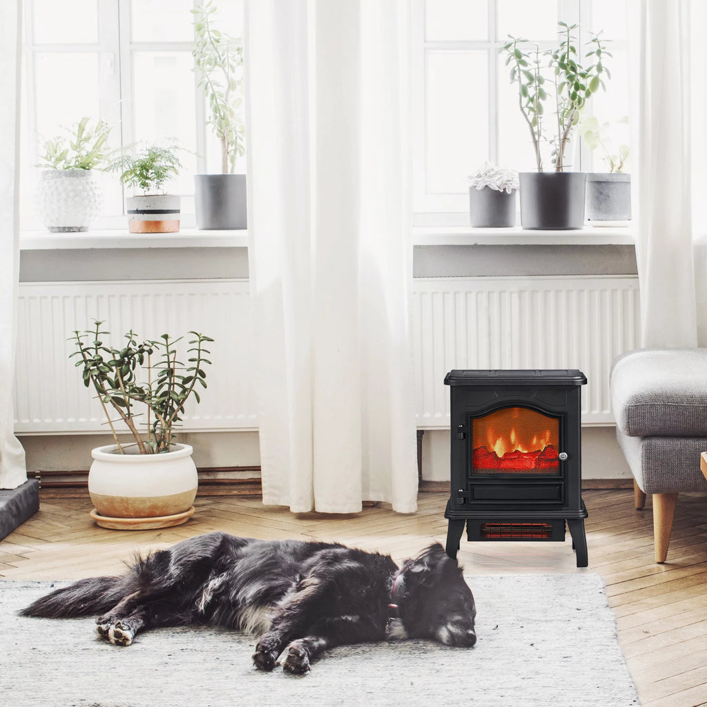Infrared Quartz Electric Stove Heater, 1500W, Black I5759